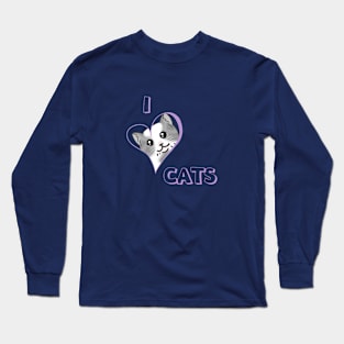 I LOVE CATS Long Sleeve T-Shirt